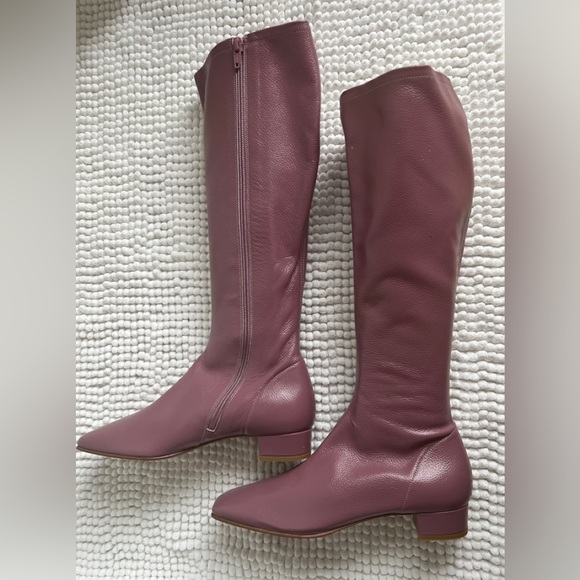 BY FAR Edie Lavender Gloss Grained Leather - Picture 2 of 3